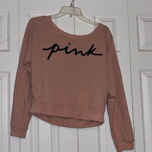 Pink Brand off the shoulders long sleeve top. Used like new, Size Woman’s Large
